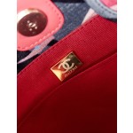 CHANEL print ➕ Wooden pearl logo beach bag model number AS3257